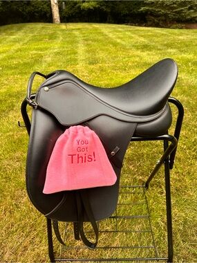 Pink 'You Got This!' Stirrup Covers